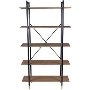 יחידת מדפים מעוצבת ודקורטיבית דגם Madrid מבית Brand Direct - בגוון עץ