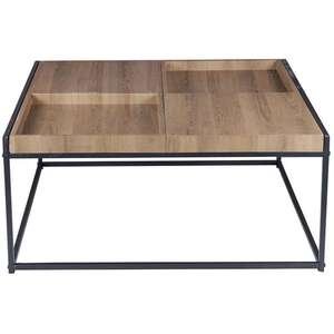 שולחן סלון וקפה מרובע דגם Barcelona מבית Brand Direct - גוון עץ