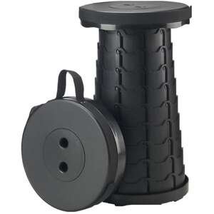 שרפרף טלסקופי מתקפל נייד מבית HomeSet - צבע שחור