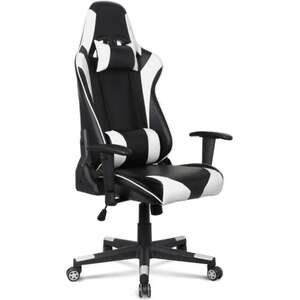 כיסא גיימינג דגם XP19 מבית Dr.Gav - צבע שחור / לבן