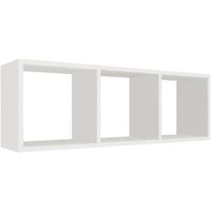 מדף מעוצב 3 מלבנים דגם Petel מבית Tudo Design צבע לבן