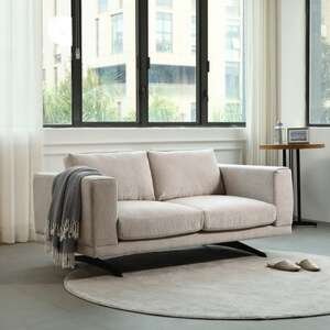 ספה דו מושבית דגם Cozy מבית Bradex - צבע קפוצ'ינו