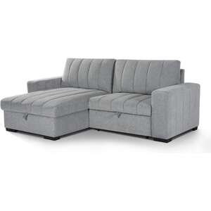 ספה פינתית נפתחת למיטה זוגית דגם Aragon מבית Bradex - צבע אפור