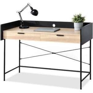 שולחן מחשב עם שני מגירות דגם Regal מבית Bradex - צבע שחור