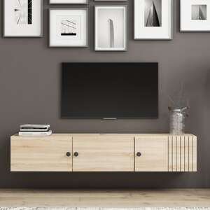 מזנון טלוויזיה צף דגם Leo מבית Bradex - צבע אלון