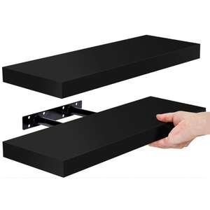 מדף צף אסתטי 60 סמ מבית HomeSet צבע שחור