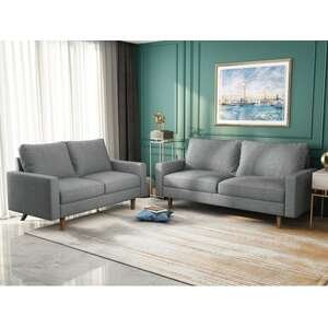 מערכת ישיבה 3+2 מודרנית דגם Lara מבית Bradex - צבע אפור בהיר