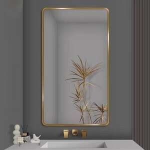 מראה מלבנית דגם גולדי מבית Viva Home - צבע זהב