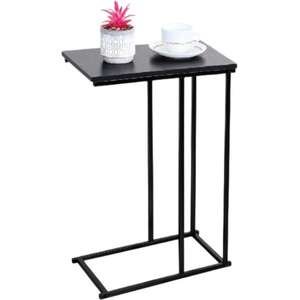 שולחן צד לקפה כולל משטח עץ ורגלי מתכת מבית Fresco