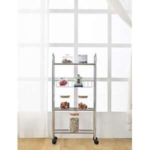 עגלת איחסון 4 קומות צרה מניקל מבית Honey Can Do