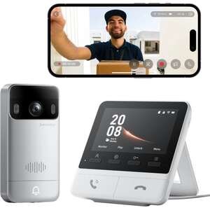 מצלמת פעמון חכם SwitchBot Video Doorbell - צבע כסוף / לבן