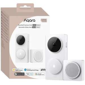 רכזת ופעמון דלת חכם משולב מצלמה Aqara Doorbell Camera Hub G410 Select - צבע לבן