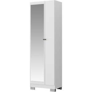 ארון שירות 5 מדפים משולב מראה דגם Artizan מבית Bradex צבע לבן