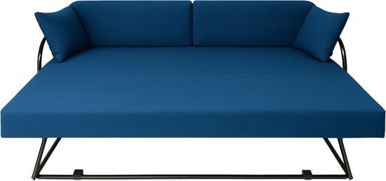 ספת נוער נפתחת למיטה זוגית King Comfort – צבע כחול עם ארגז מצעים