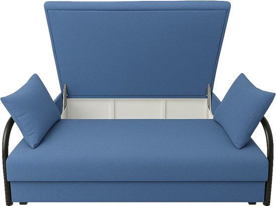 ספה נפתחת עם ארגז מצעים דגם שיר King Comfort – צבע כחול
