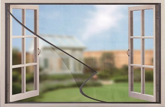 רשת נגד יתושים וזבובים לחלון Bpatent – לבן