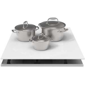 מגן כיריים גז 60X52 סמ Fennoma לבן חלק