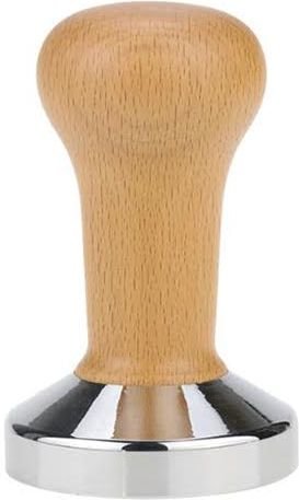 Emilio דוחסן לקפה עם ידית עץ 58 מ״מ חום בהיר