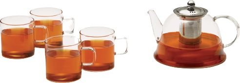 ארקוסטיל Tea For Two קנקן תה 1.5 ליטר עם 4 כוסות