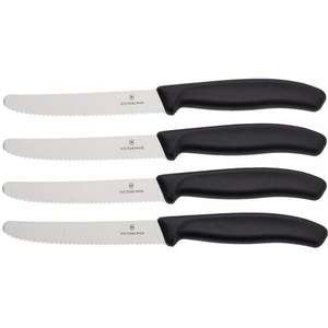 4 סכינים Victorinox 11 ס״מ שחור