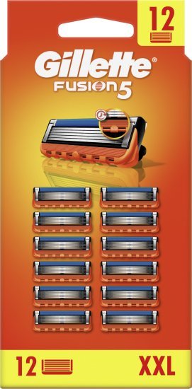 סכיני גילוח רב פעמיים לגברים עם חמישה להבים – 12 יחידות