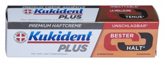משחת הצמדה פרימיום פלוס KUKIDENT – 40 גרם