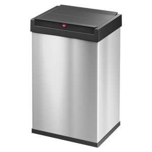 פח אשפה מלבני 35 ליטר Hailo BigBox L נירוסטה