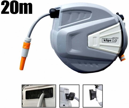 גלגלת השקיה אוטומטית Klips 20 מטר עם עצור