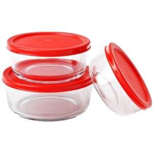 סט 3 מיכלי זכוכית עגולים Soltam