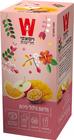 ויסוצקי חליטת תה הילולי פירות 25 שקיקים