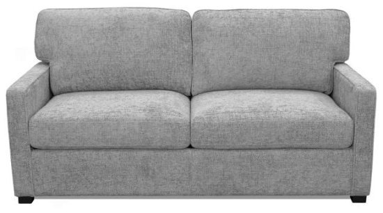 ספה נפתחת דגם אוורסט מבית אולימפיה – צבע אפור כולל 2 כריות נוי