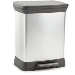 פח דוושה 30 ליטר דקו כתר כסוף