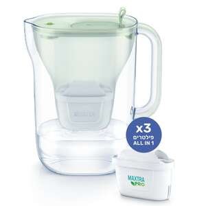 קנקן Brita Style Eco 2.4 ל׳ + 3 פילטרים MAXTRA PRO