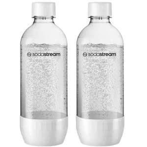 זוג בקבוקי פט 1 ליטר Sodastream לבן