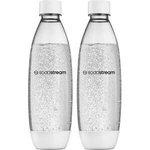 זוג בקבוקי פיוז 1 ליטר Sodastream לבן