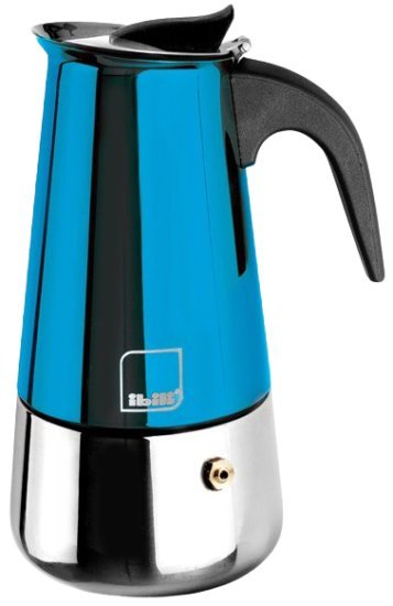 איבילי מוקה מקינטה נירוסטה 4 כוסות כחול