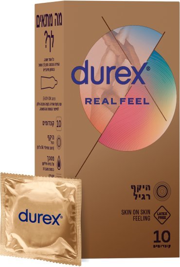 קונדומים ללא לטקס דורקס ריל פיל – 10 יחידות