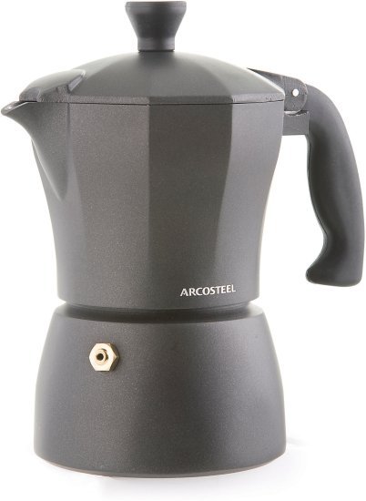 ארקוסטיל מקינטה 3 כוסות תואמת אינדוקציה שחורה