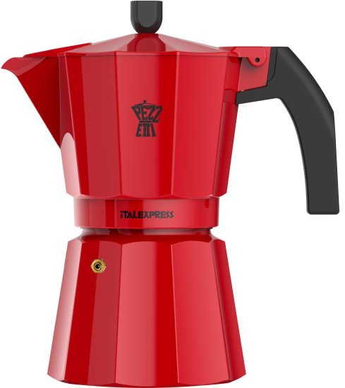 Pezzetti ITALEXPRESS מקינטה אלומיניום 6 כוסות אדום