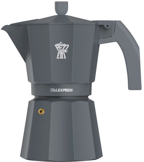 פצטי איטל אקספרס מקינטה אלומיניום 6 כוסות אפור