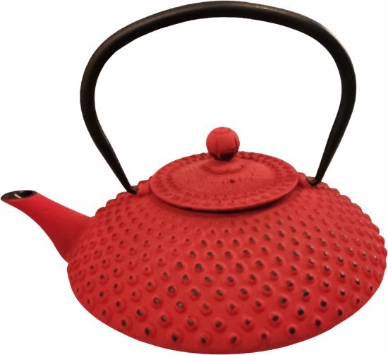 Guro Hira קומקום יפני ברזל יצוק 1.25 ליטר אדום