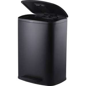 פח דוושה Apollo 50 ליטר Buona Casa שחור מט