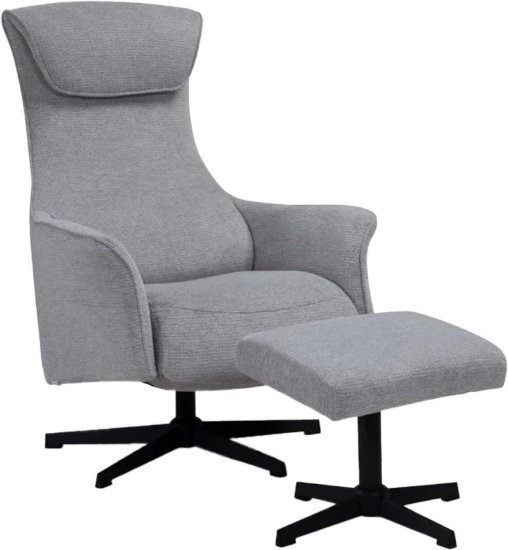 כורסת טלוויזיה מבד דגם אלטו אייר מבית דוקטור גב – צבע אפור בהיר