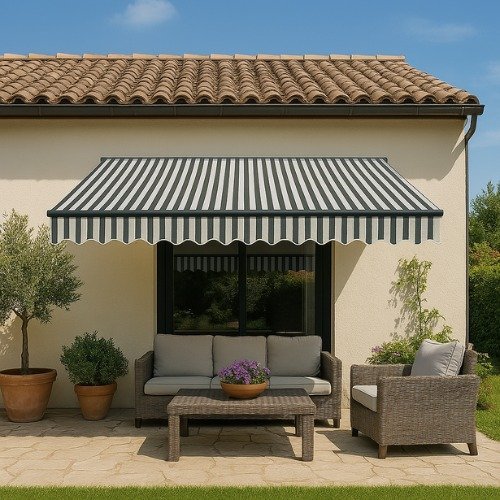 סוכך זרועות מתקפל Asia G Garden Top 295x250 פסים