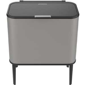 פח טאץ’ 60 ליטר BinaBin Fennoma אפור כהה
