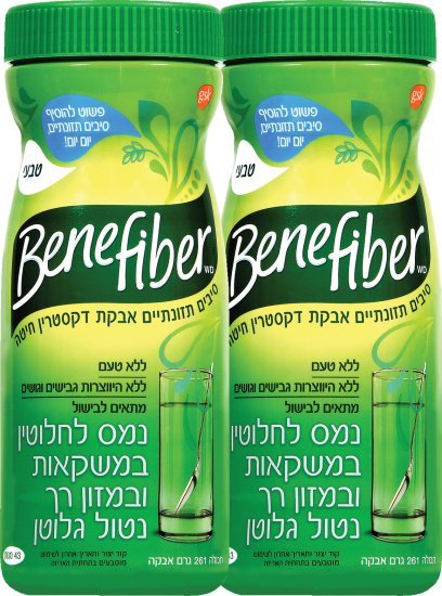 אבקת סיבים תזונתיים בנפייבר – זוג יחידות 261 גרם