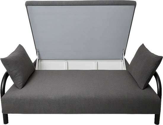 ספה נפתחת עם ארגז מצעים דגם שיר King Comfort – צבע אפור