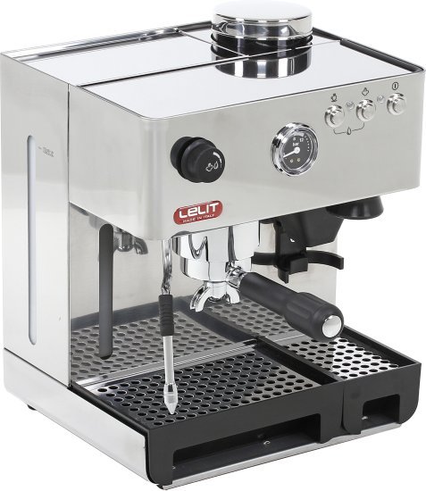 מכונת קפה חצי אוטומטית עם מטחנה מובנית ללית אניטה