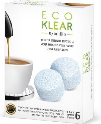 Eco Klear טבליות ניקוי שומנים 6 יחידות