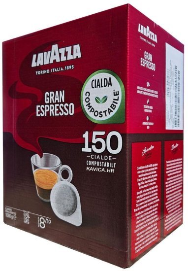 לוואצה גראן אספרסו פודים 150 יחידות